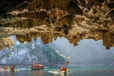 Kayaking in Ha Long Bay, Vietnam