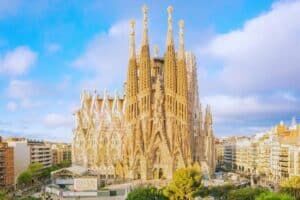 Explore the intricate interior sculptures of Sagrada Familia Cathedral during your Barcelona tour