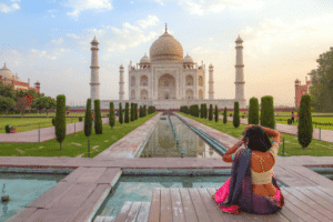 Visit Taj Mahal during your India guided tour.