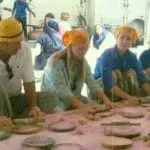 Cultural tours experience in the kitchen at Bangla Saheb Gurudwara, Delhi