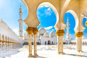 Abu Dhabi city tour to see the impressive gilded Sheikh Zayed Grand Mosque