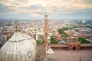 Aerial View of Old Delhi