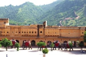 USA to India Tour Amer Fort Elephant Riding