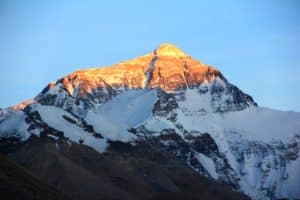 Sunrise View of Mount Everest. The highest snow capped mountain peaks are must-see on your Nepal Tour