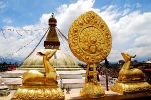 Boudhanath's massive mandala makes it one of the largest spherical stupas in Nepal. A popular tourist attraction in your Nepal tour.