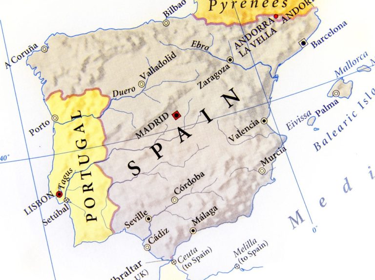 Iberian Peninsula map  TripCompanion Tours