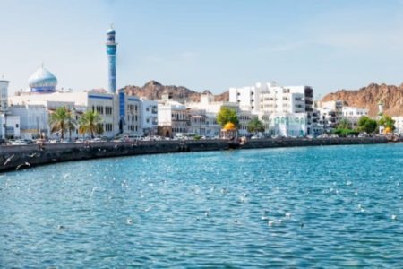 Muscat Harbor Daytime View-Oman MUSCAT PROMENADE
Stroll along the Muttrah Corniche with the backdrop of a pretty clifftop 16th-century Portuguese fort and the amazing marble-clad Sultan Qaboos Grand Mosque.