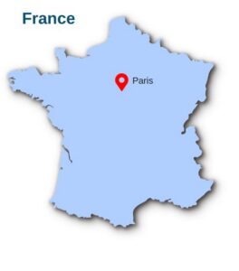 Paris, France Map