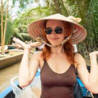 Tourist at Mekong delta cruise, Vietnam